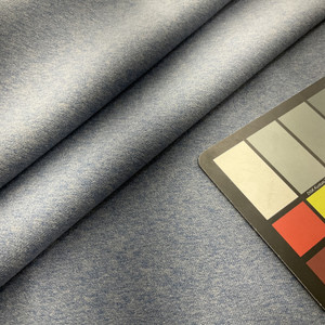 Franklin in Coastline | Upholstery Fabric | Microfiber Twill | Heathered Grey-Blue | 100% Polyester | Heavy Weight | Nassimi | 54" Wide | By the Yard