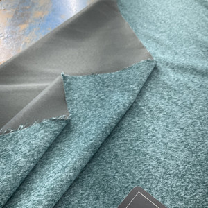 Franklin in Cove | Upholstery Fabric | Microfiber Twill | Heathered Teal | 100% Polyester | Heavy Weight | Nassimi | 54" Wide | By the Yard