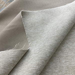 Franklin in Palisade | Upholstery Fabric | Microfiber Twill | Heathered Off White Beige | 100% Polyester | Heavy Weight | Nassimi | 54" Wide | By the Yard