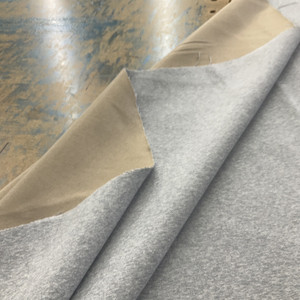 Franklin in Sanderling | Upholstery Fabric | Microfiber Twill | Heathered Light Grey | 100% Polyester | Heavy Weight | Nassimi | 54" Wide | By the Yard