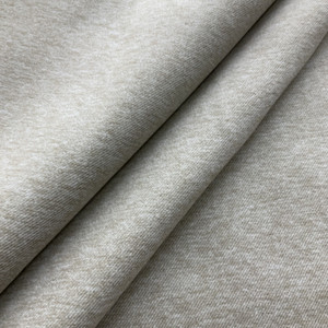 Franklin in Stucco | Upholstery Fabric | Microfiber Twill | Heathered Light Beige | 100% Polyester | Heavy Weight | Nassimi | 54" Wide | By the Yard