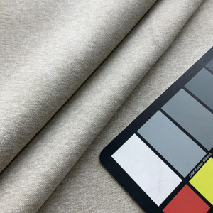 Franklin in Stucco | Upholstery Fabric | Microfiber Twill | Heathered Light Beige | 100% Polyester | Heavy Weight | Nassimi | 54" Wide | By the Yard