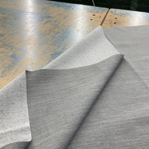 Hester in Ore | Upholstery Fabric | Striated Shades of Grey | 100% Polyester | Medium Weight | Nassimi | 54" Wide | By the Yard