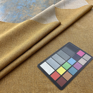Hudson in Cumin | Upholstery Fabric | Basketweave | Gold | 100% Polyester | Medium Weight | Nassimi | 54" Wide | By the Yard