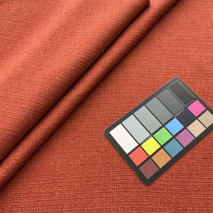 Ludlow in Russet | Upholstery Fabric | Slub Basketweave | Dark Orange | 100% Polyester | Heavy Weight | Nassimi | 54" Wide | By the Yard