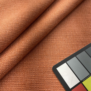 Ludlow in Tangelo | Upholstery Fabric | Slub Basketweave | Orange | 100% Polyester | Heavy Weight | Nassimi | 54" Wide | By the Yard