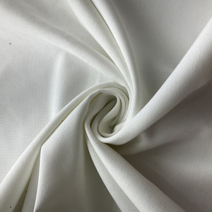 Walker in Cotton | Upholstery Fabric |  White Microfiber | 100% Polyester | Medium Weight | Nassimi Brand | 54" Wide | By the Yard