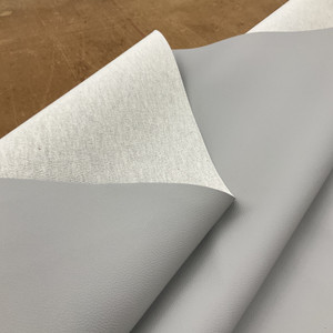 Dove Grey Faux Leather | Vinyl Upholstery Fabric | Heavyweight | 54" Wide | By the Yard