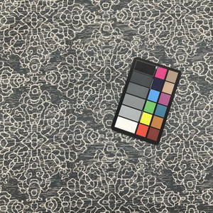 Diamond Damask | Upholstery Fabric | Slate Blue / Grey / Off White | Heavy Weight | 54" Wide | By the Yard