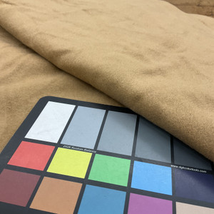 1 Yard Piece of Camel Tan Coating Wool | Wool / Poly Blend | Brushed Soft Wool | 20oz | 60" Wide | DYE LOTS MAY VARY