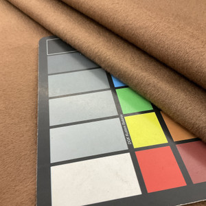 2.75 Yard Piece of Chocolate Brown Coating Wool | Wool / Poly Blend | Brushed Soft Wool | 20oz | 60" Wide | DYE LOTS MAY VARY