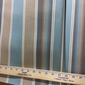 2 Yard Piece of Sunbrella 4868-0000 Kiawah Spa | 46 Inch wide | AWNING AND MARINE Fabric | Shade / Outdoor Covers | By the Yard | STRIPED