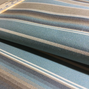 2 Yard Piece of Sunbrella 4868-0000 Kiawah Spa | 46 Inch wide | AWNING AND MARINE Fabric | Shade / Outdoor Covers | By the Yard | STRIPED