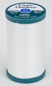 White Tex 90 Outdoor Thread | 100% Polyester UV Stable | 200 Yard Spool |