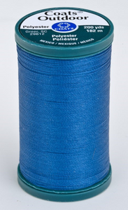 MONACO BLUE Tex 90 Outdoor Thread | 100% Polyester UV Stable | 200 Yard Spool |