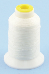 WHITE  12 wt. OUTDOOR UV STABLE THREAD | COATS & CLARK | 100% POLYESTER | 200 YARD CONE |