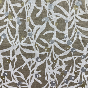 1.25 Yard Piece of Zen Spirit in Chalk | Home Decor Fabric | Abstract Leafy Vines in Natural / White / Silver / Gold | P/K Lifestyles | Medium Weight | 54" Wide | By the Yard