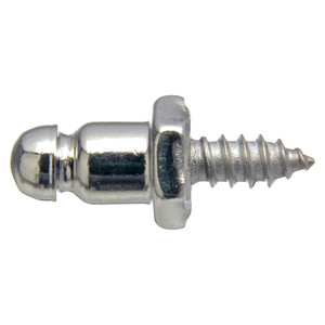 CURTAIN FASTERNER | LTD #8 WOOD SCREW STUD 1/2” Nickel Stud with SS Screw | 16360-16