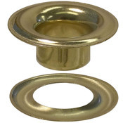 SIZE 0 GROMMET & WASHER 1/4” Brass