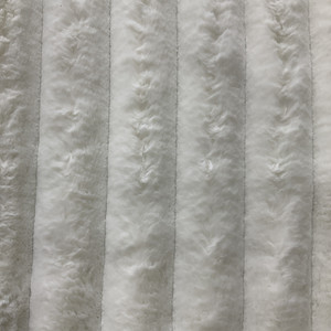 Lavish Plush Faux Mink Corduroy in White | Upholstery Fabric | Super Soft | Heavy Weight | 54" Wide | By the Yard
