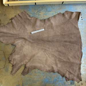 Full Grain Dark Brown Nappa Lambskin Leather Hide | 5.5 Square Feet | 1.9 Ounce / 0.8 mm