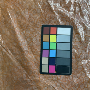 Abstract Print Burnt Orange Patent Lambskin Leather Hide | 5.5 Square Feet | 1 Ounce / 0.4 mm