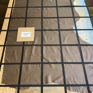 Chocolate Brown | Light Grain Leather Cowhide | 24 Square Feet | 3 Ounce / 1.2 mm