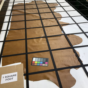 New Promenade in Bourbon Brown | Leather Cowhide | 24 Square Feet | 3 Ounce / 1.2 mm