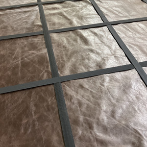 Vintage Worn Look in Chocolate | Leather Cowhide | 20 Square Feet | 3 Ounce / 1.2 mm