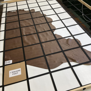 Chestnut Brown | Light Grain Leather Cowhide | 22 Square Feet | 3 Ounce / 1.3 mm