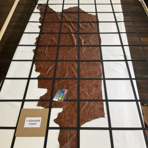 Vintage Worn Look in Harness Brown | Full Grain Leather | 20 Square Feet | 3.5 Ounce / 1.3 mm