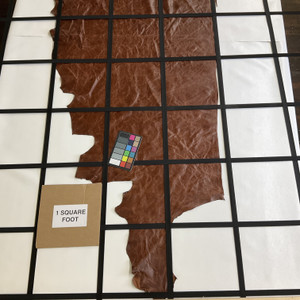 Vintage Worn Look in Harness Brown | Full Grain Leather | 20 Square Feet | 3.5 Ounce / 1.3 mm