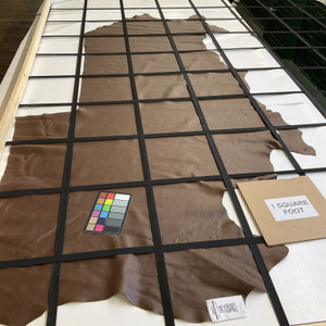 Chocolate Brown | Full Grain Leather Cowhide | 24 Square Feet | 3.5 Ounce / 1.5 mm