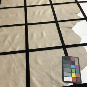 Greige | Leather Cowhide | 14 Square Feet | 3 Ounce / 1.1 mm