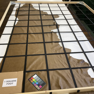 Tobacco Brown | Leather Cowhide | 25 Square Feet | 3.5 Ounce / 1.5 mm