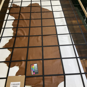 Dakota in Tobacco Brown | Full Grain Leather Cowhide | 23 Square Feet | 3.5 Ounce / 1.4 mm