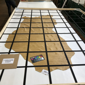 Camel Tan Lightly Mottled | Leather Cowhide | 18 Square Feet | 3 Ounce / 1.2 mm