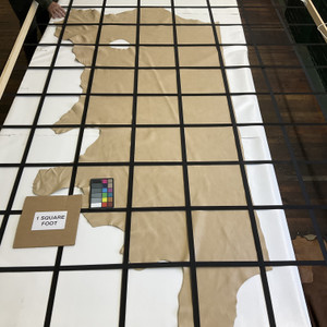 Cetus in Cappuccino Beige | Full Grain Leather Cowhide | 21 Square Feet | 3 Ounce / 1.3 mm