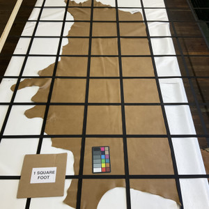 Cetus in Sand | Full Grain Leather Cowhide | 20 Square Feet | 3 Ounce / 1.3 mm