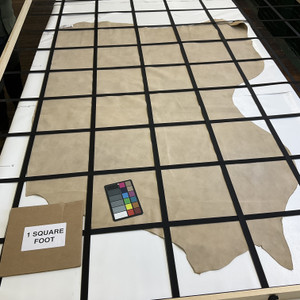 Mottled Beige Matte | Smooth Leather Cowhide | 24 Square Feet | 3 Ounce / 1.1 mm