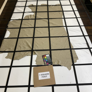 Oatmeal Beige | Full Grain Leather Cowhide | 18 Square Feet | 2.5 Ounce / 1 mm