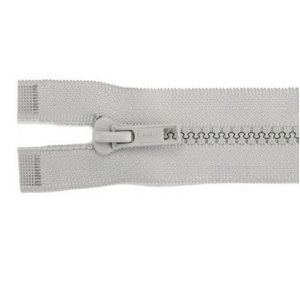 26 Inch WHITE Seperating Jacket Zipper | Heavy Duty Molded Plastic | Anti Iceing & UV Stable 