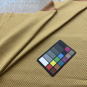 3 Yard Piece of Prussian Dot in Tuscan | Upholstery Fabric | Gold Yellow and Red | Medium weight |54" Wide | By the Yard