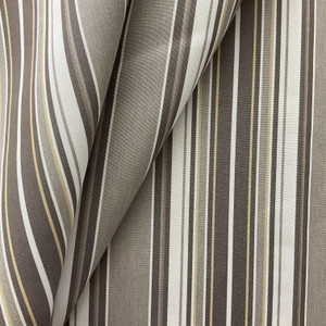 1.5 Yard Piece of 4817-0000 | Westfield Mushroom  Striped  Sunbrella | 46 Inch | Marine And Awning Fabric