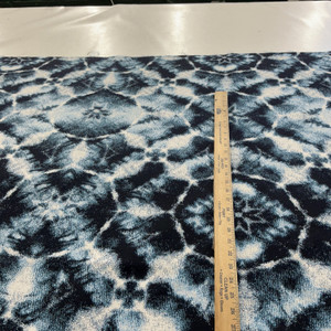 Sunbrella Authentic Indigo (145485-0001) | Outdoor / Indoor Upholstery Fabric | Waterproof | Abstract Blue / Navy / White | Solution Dyed Acrylic | 54" Wide | By the Yard