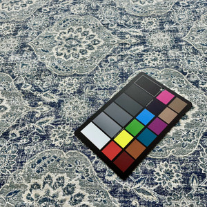 Damask Jacquard in Blue / Green / Off White | Upholstery Fabric | Heavyweight | Durable | 54" Wide | By the Yard (Same as Jay0125-116)