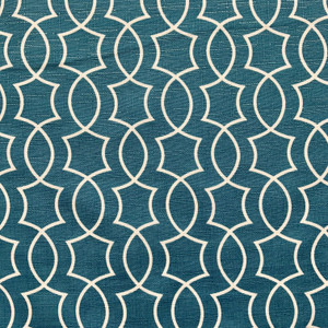 Titan in Blue | Outdoor Waterproof Upholstery Fabric | Scrollwork in Blue and White | Europatex | 60" Wide | By the Yard