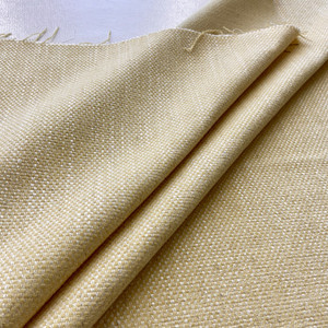Dial in Sunlight | Europatex Upholstery Fabric | Pale Yellow / White Checkered Basketweave | Heavyweight | 57" Wide | By the Yard