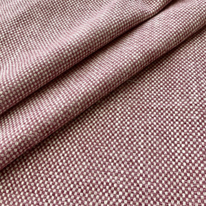 Dial in Rose Petal | Europatex Upholstery Fabric | Pink / White Checkered Basketweave | Heavyweight | 57" Wide | By the Yard