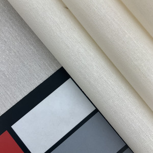 1.75 Yard Piece of Ivory Off White Lining Fabric | Poly Cotton | Curtain / Drapery Lining | 54" Wide | By the Yard